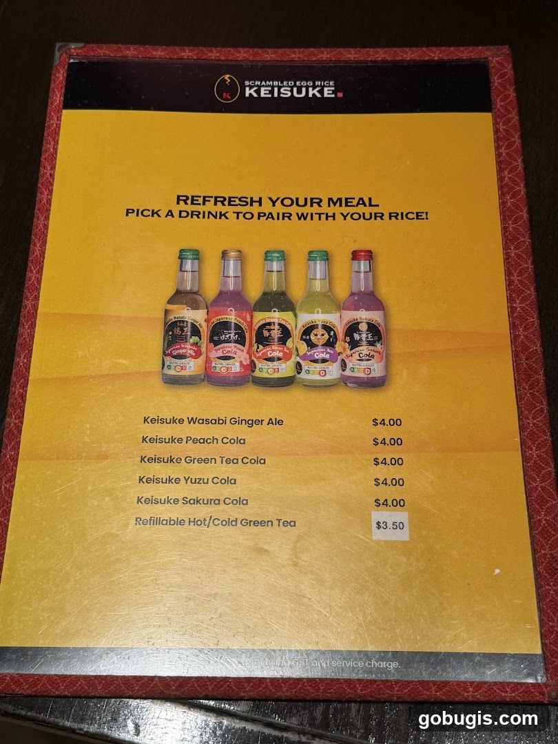Keisuke Drinks Menu