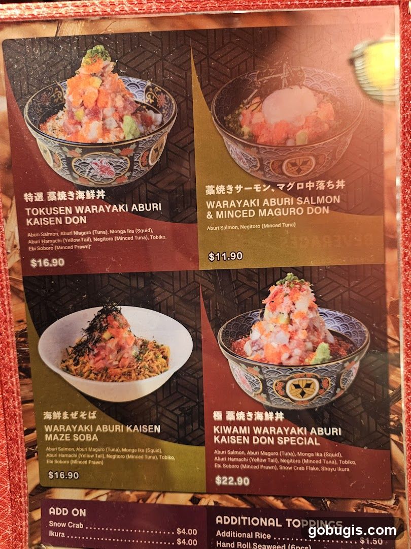 Japanese Seafood Bowls