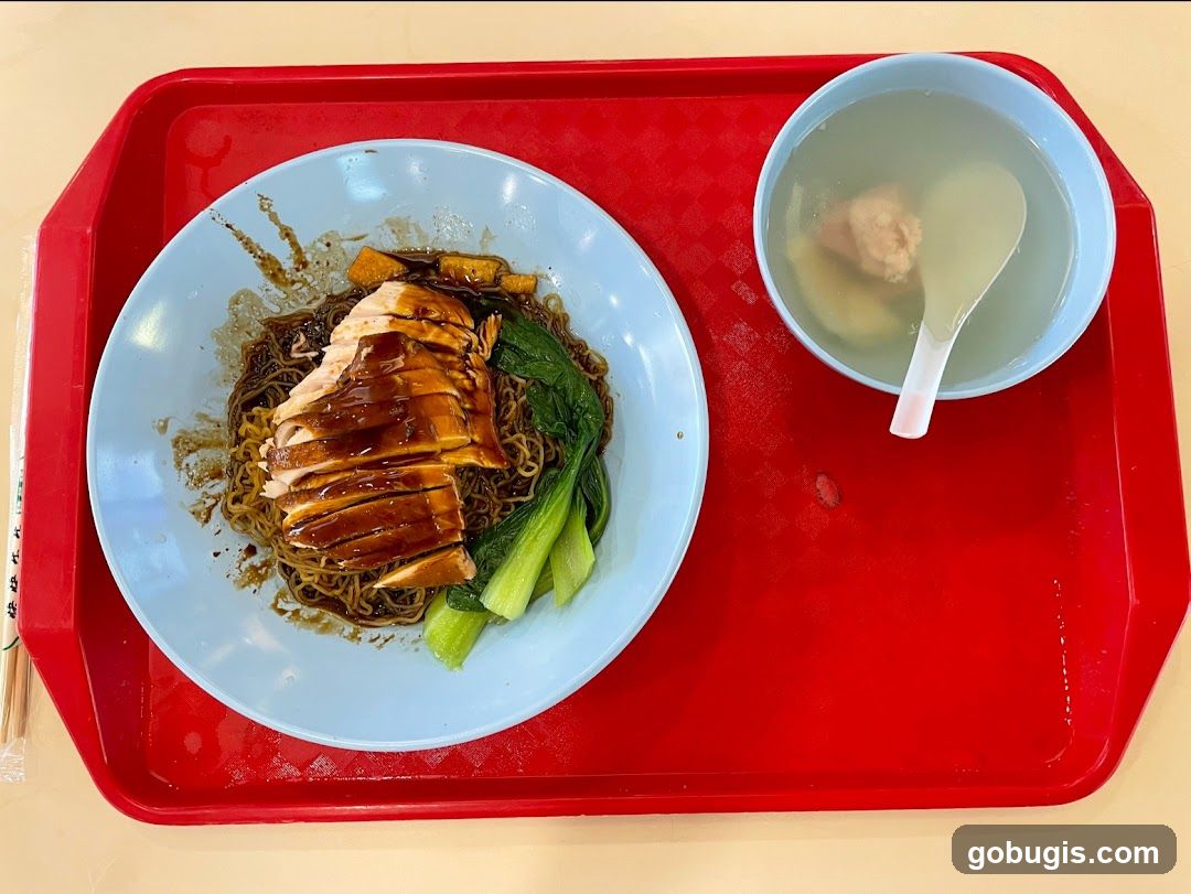 Chicken Noodles with Soup