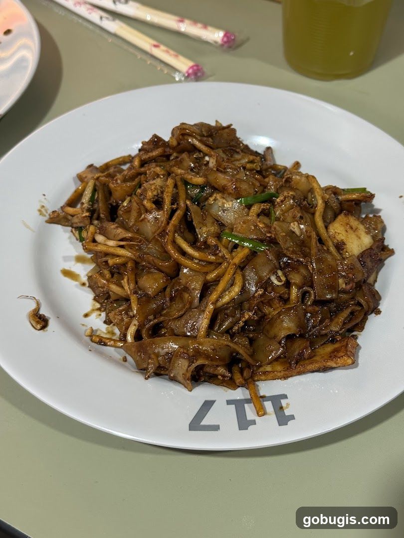 Plate of Char Kway Teow