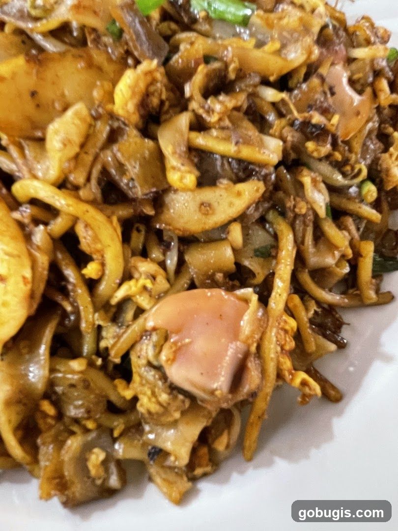 Stir-fried noodles with meat and vegetables