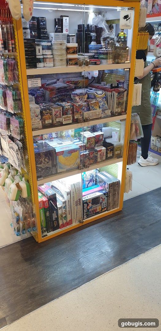 Display Cabinet with Various Products