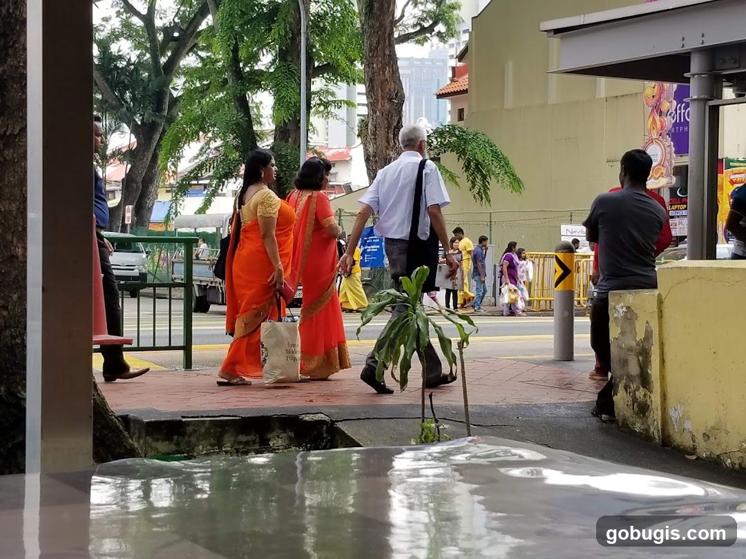 People walking on a street
