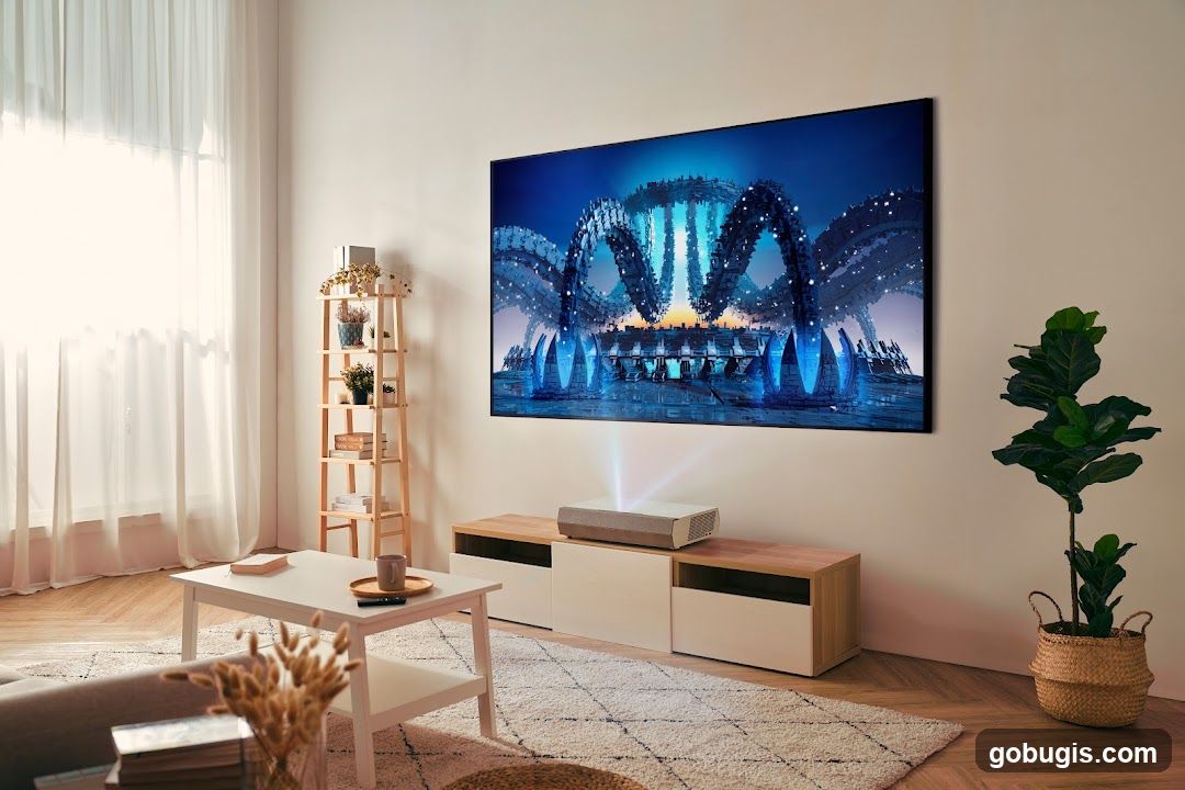 Living Room with Projector