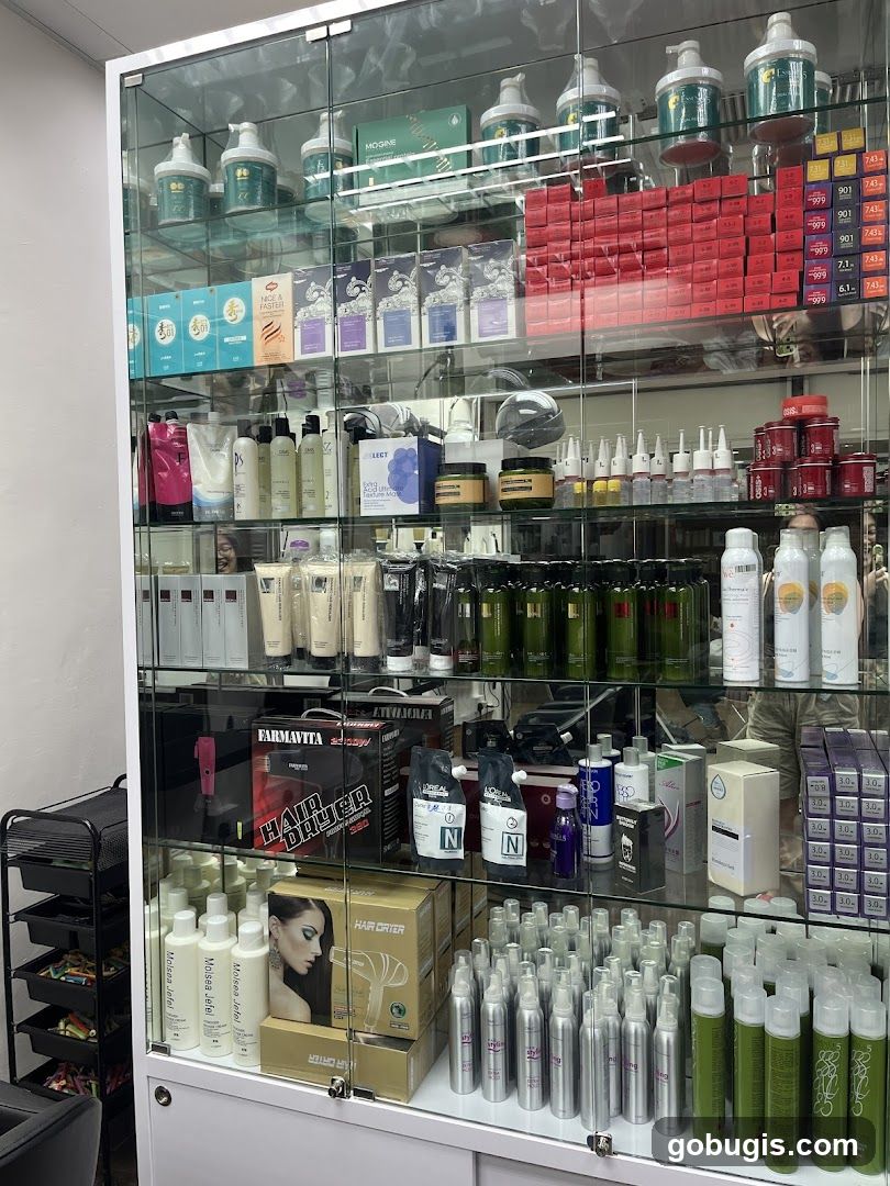 Hair Salon Products Display