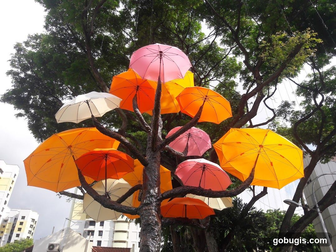 Umbrella Art Installation