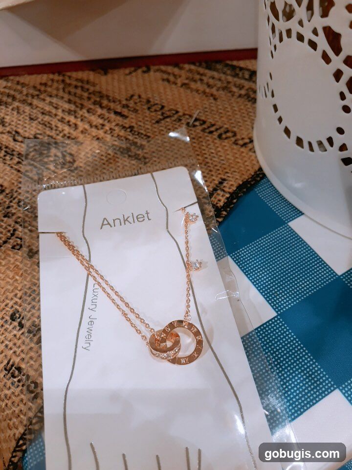 Anklet with Interlocking Rings