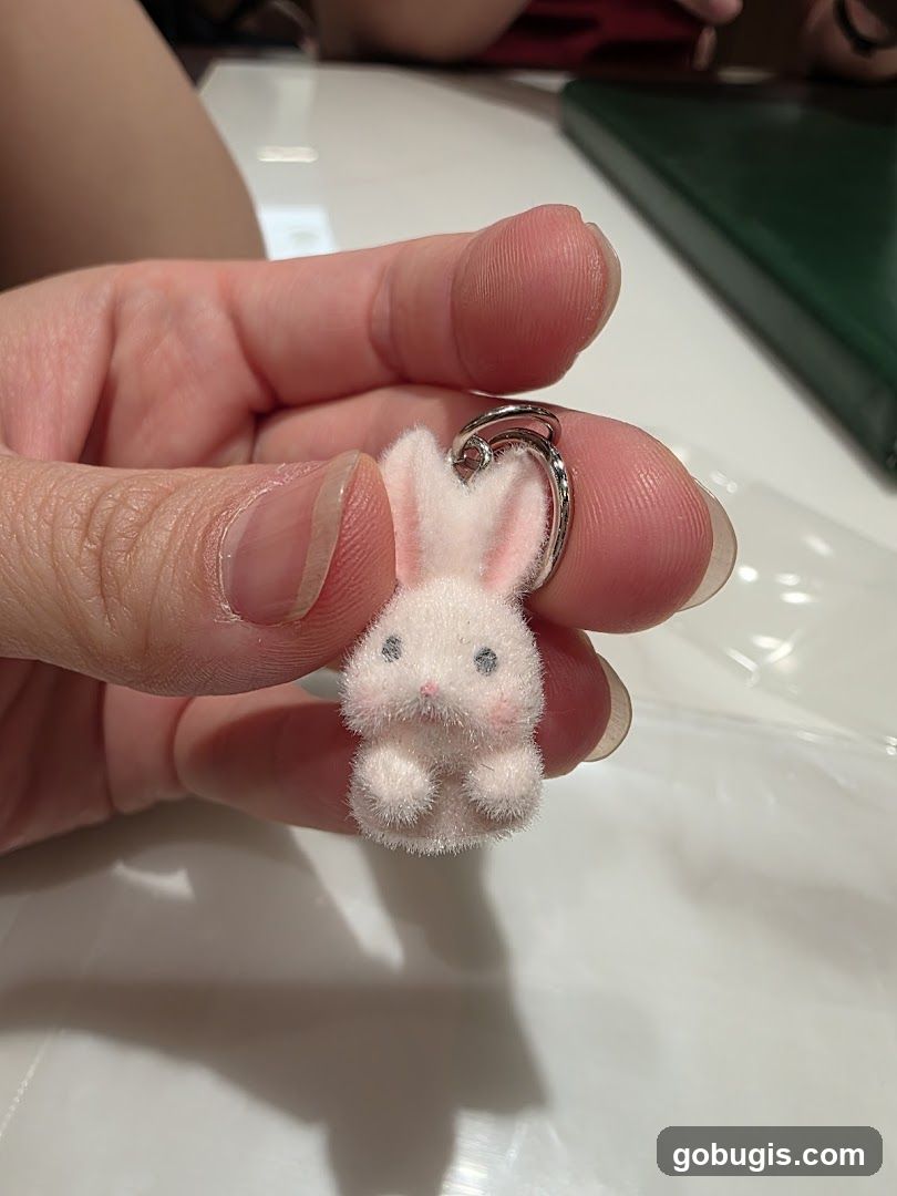 Fluffy Bunny Charm