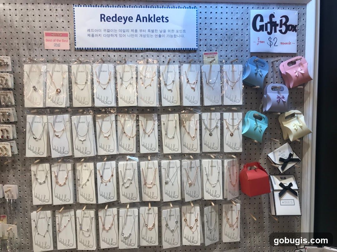 Redeye Anklets Display