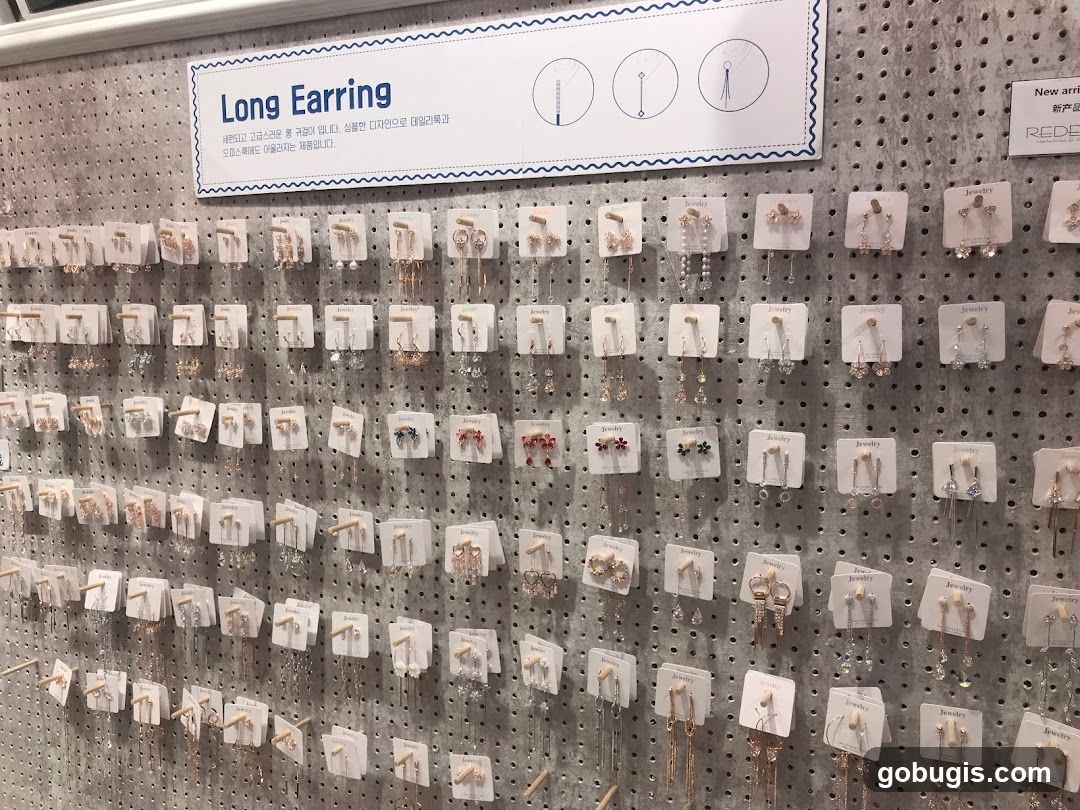 Long Earrings Display