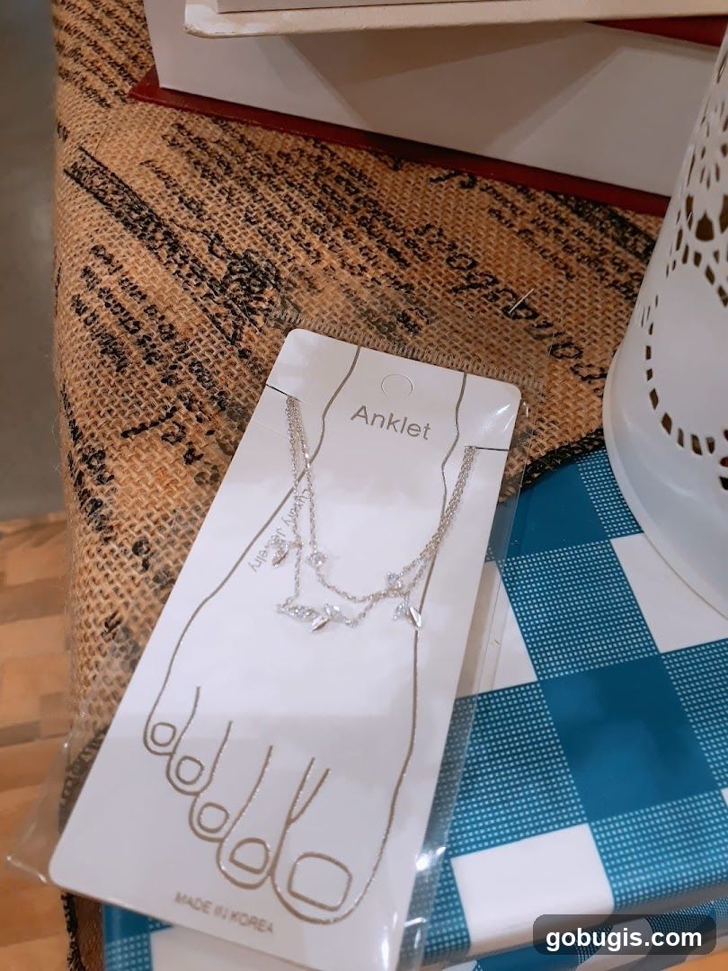 Anklet on Display Card