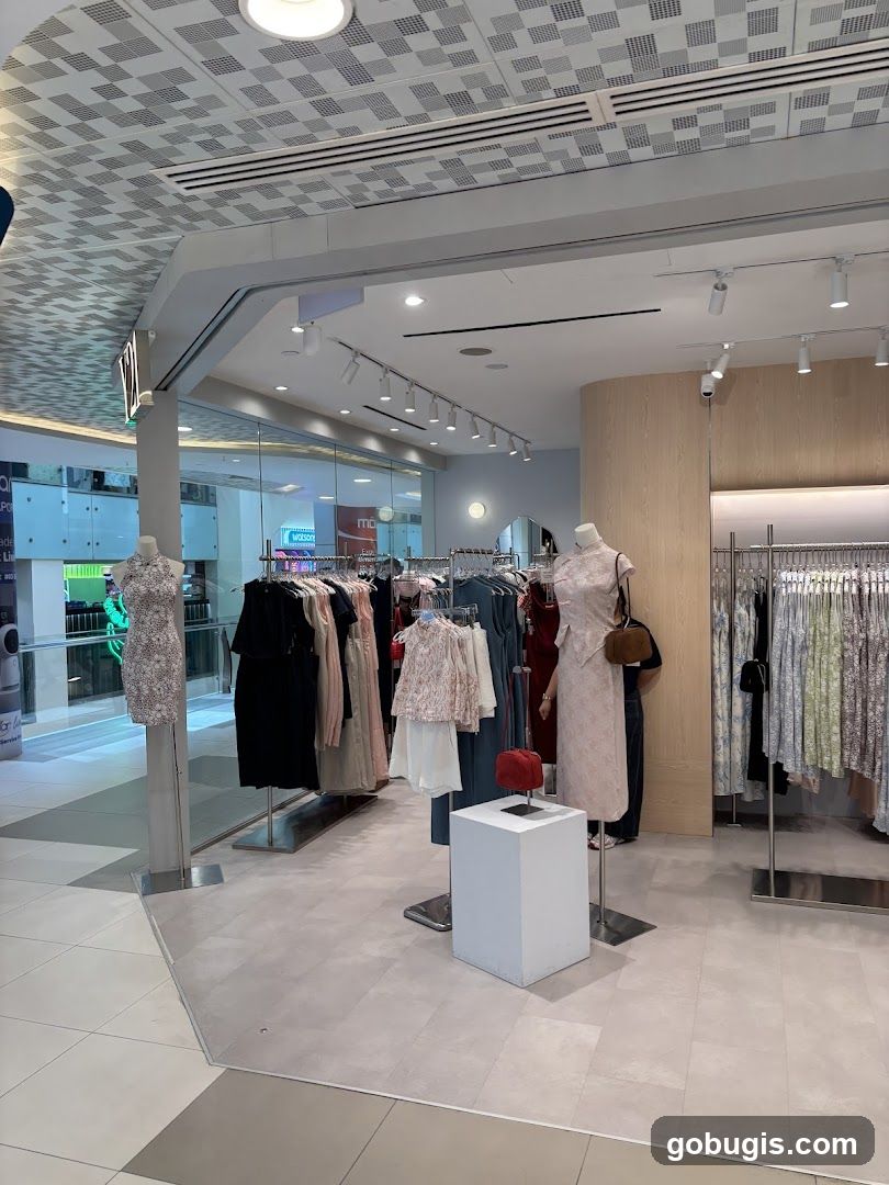 Clothing store interior