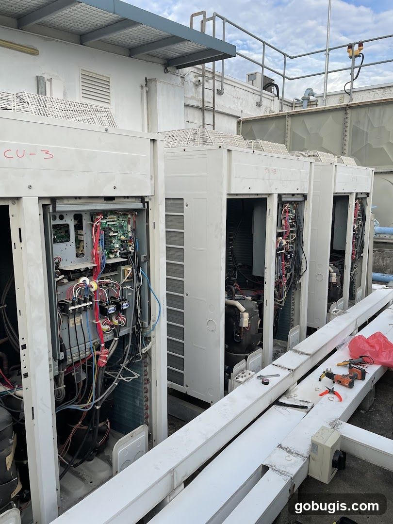 HVAC Units Under Maintenance