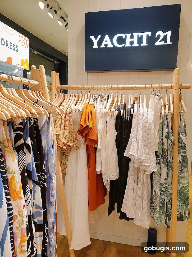 Clothing Rack with Dresses
