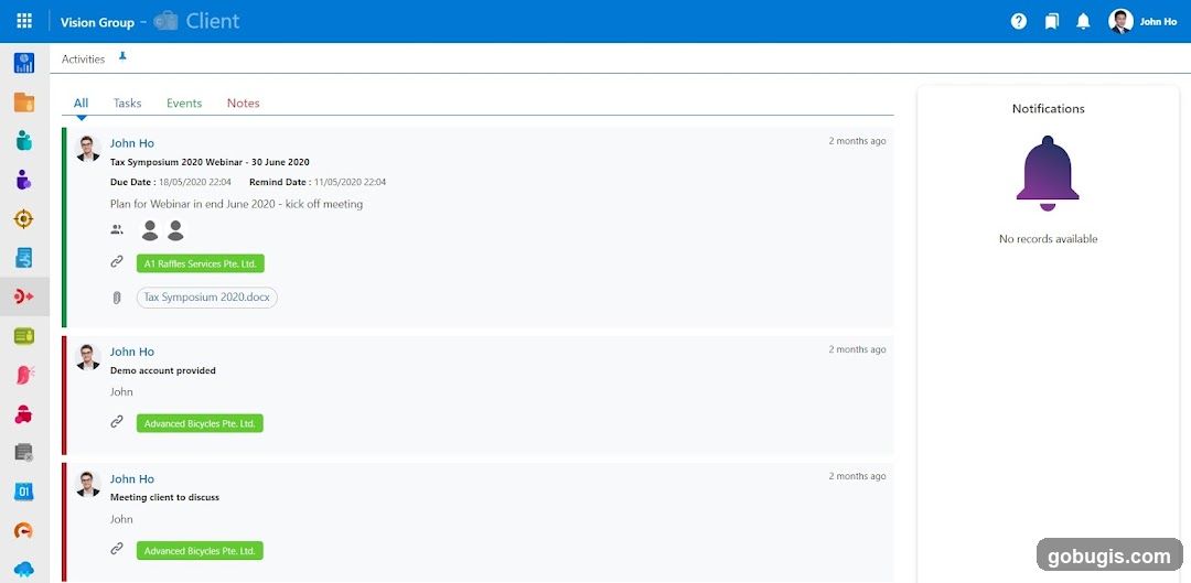 Client Dashboard