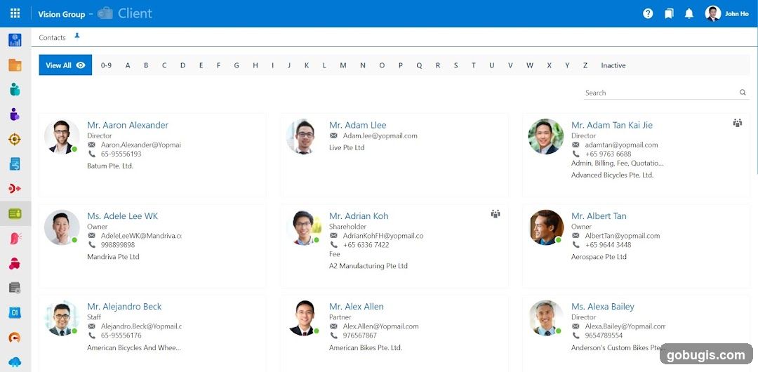 Client Contact List