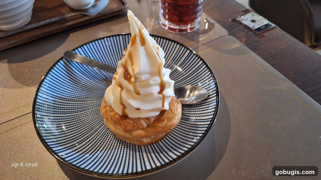 Dessert with Soft Serve Ice Cream