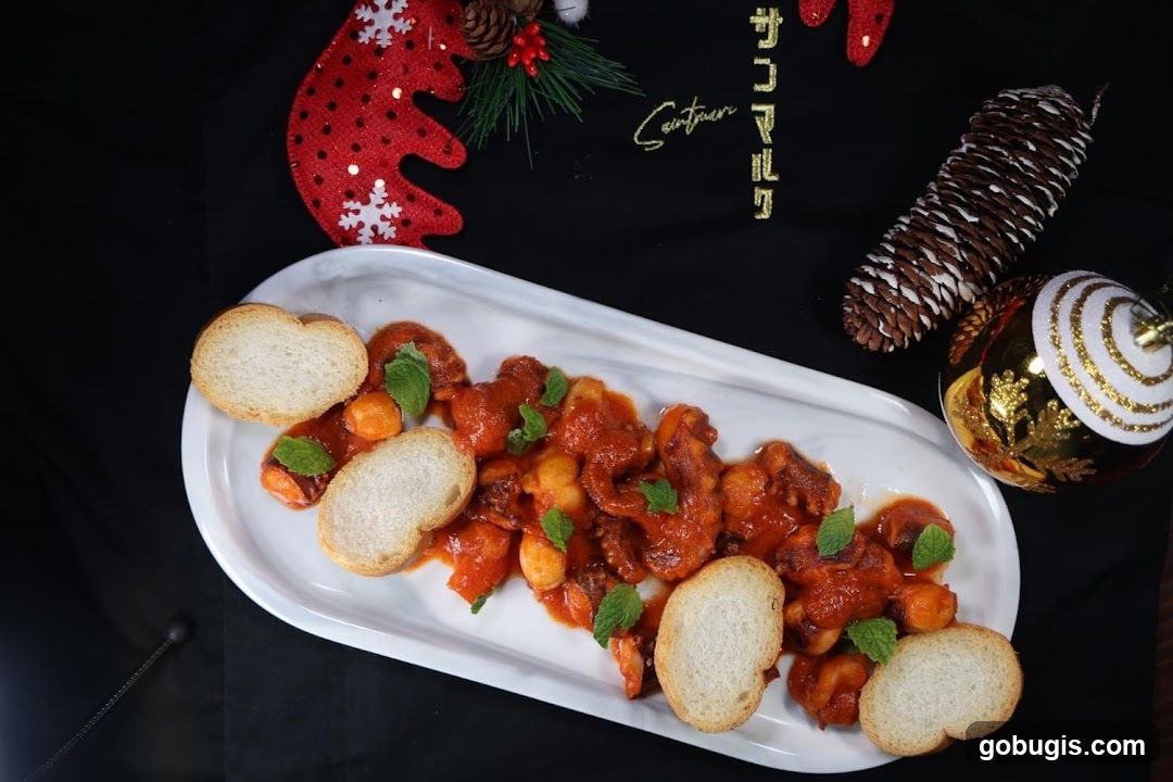 Octopus with Bread and Mint