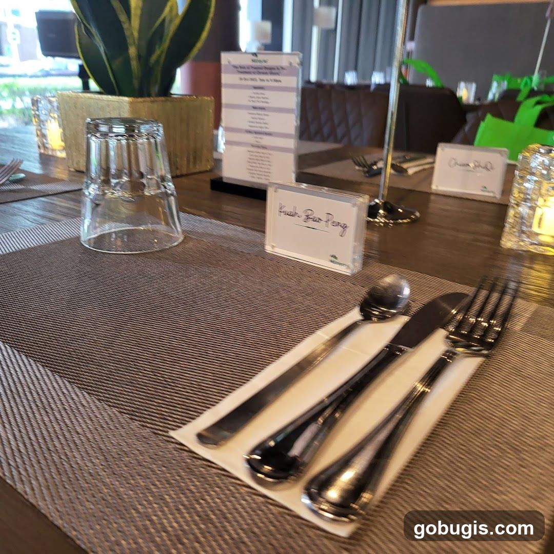 Table Setting with Menu