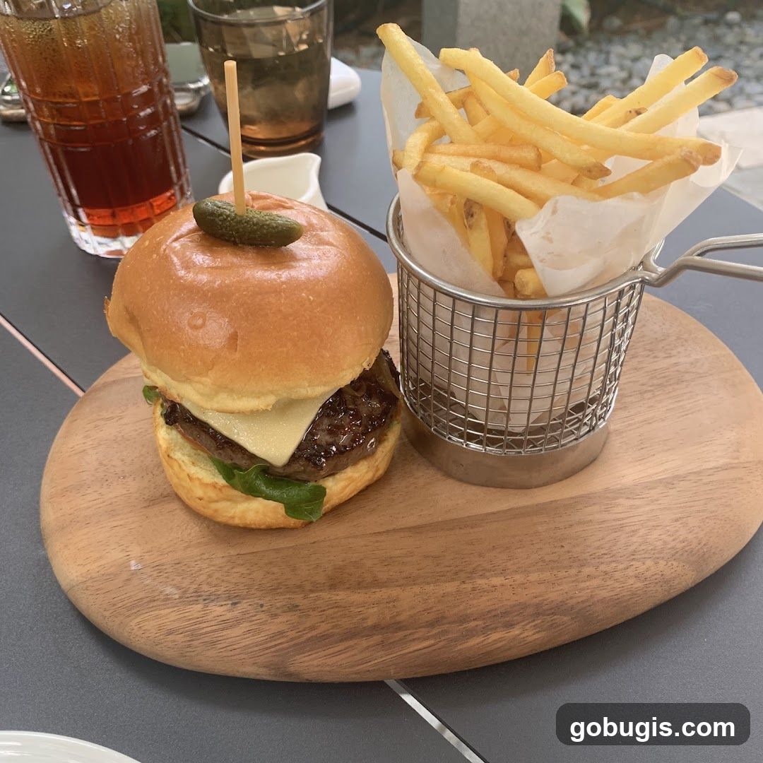 Burger and Fries