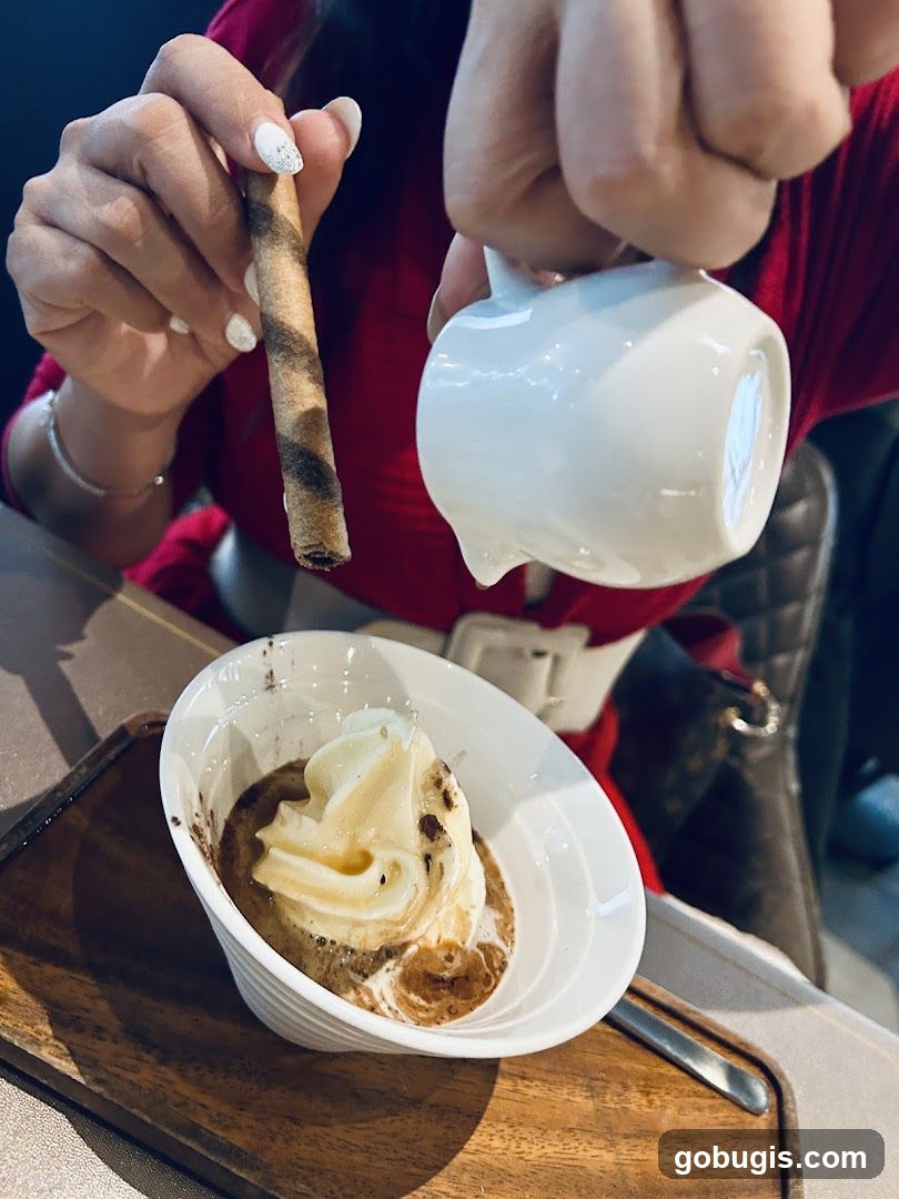 Affogato with Wafer Cookie