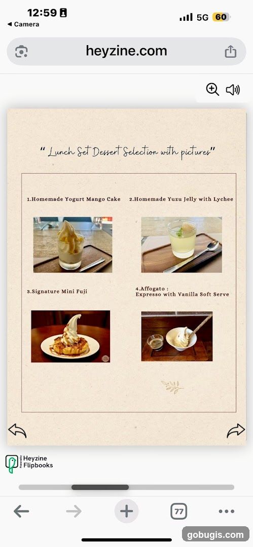 Lunch Set Dessert Selection
