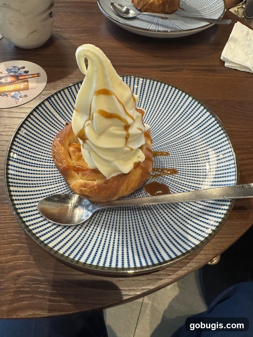 Dessert with Soft Serve Ice Cream