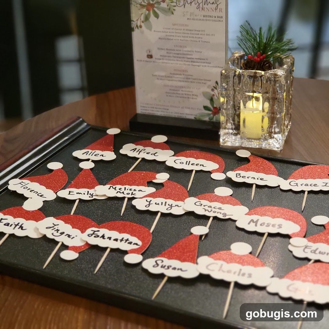 Christmas Dinner Place Cards
