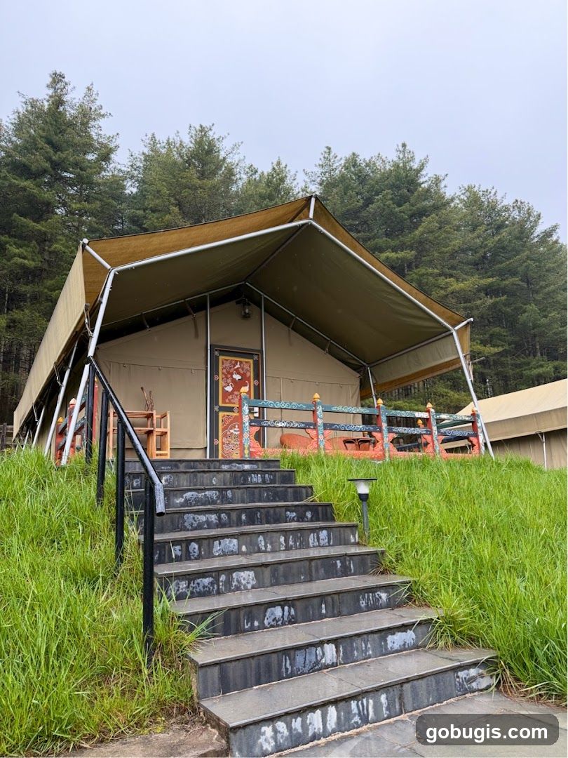 Glamping Tent Entrance