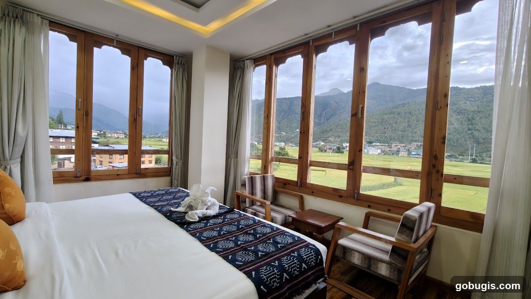 Hotel Room with Mountain View