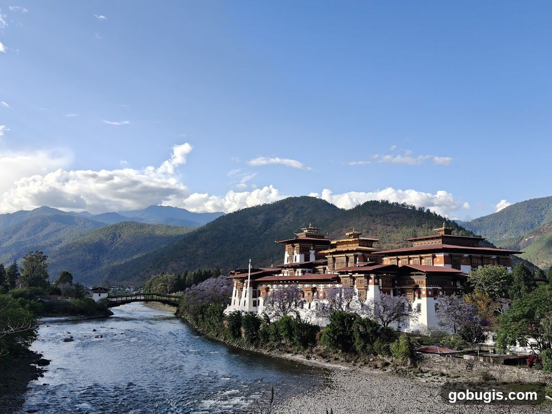 Bhutanese Dzong and River