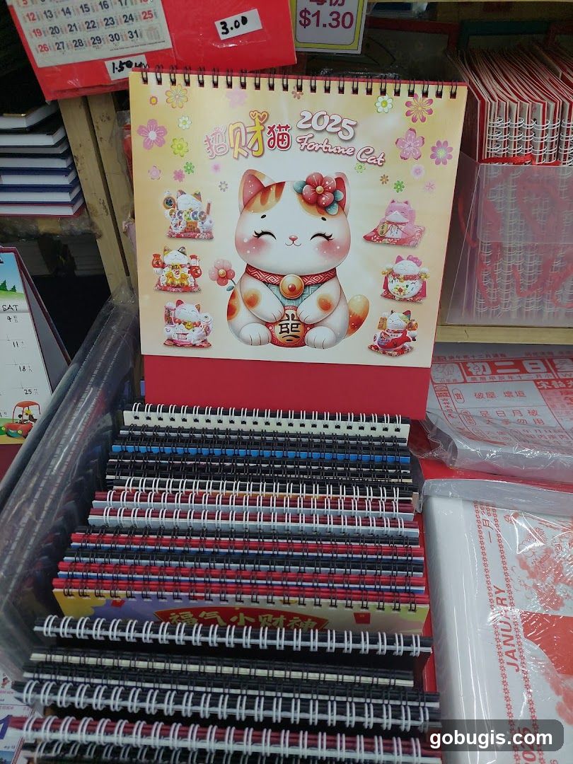 2025 Fortune Cat Calendar