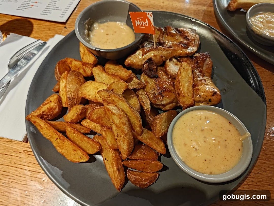 Grilled Chicken and Potato Wedges
