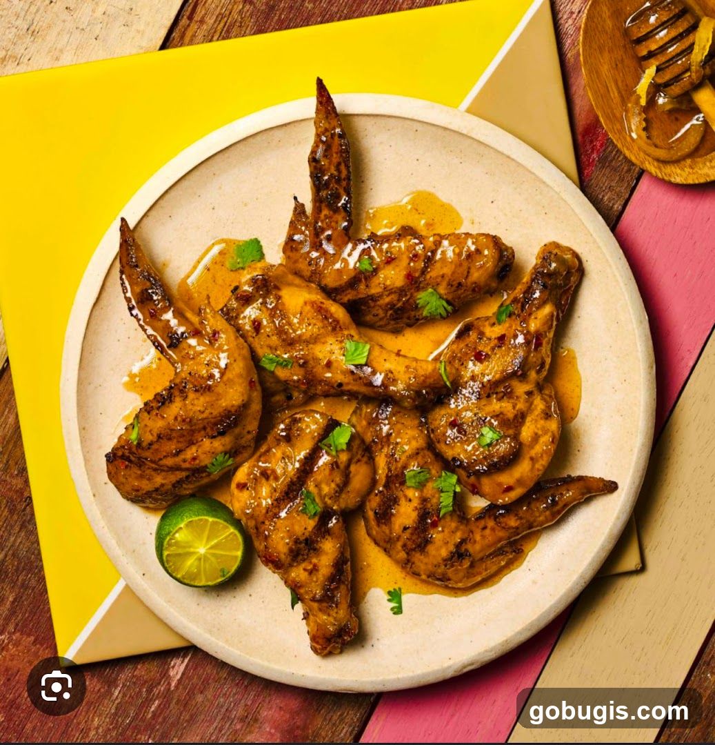 Grilled Chicken Wings with Sauce