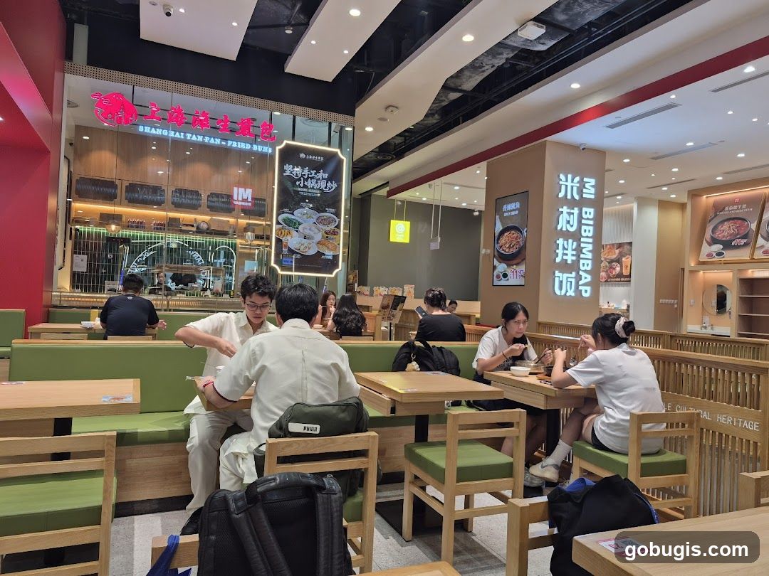 Restaurant Interior with Diners