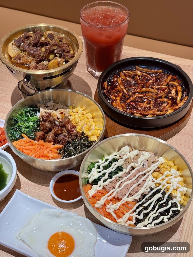 Korean Food Spread