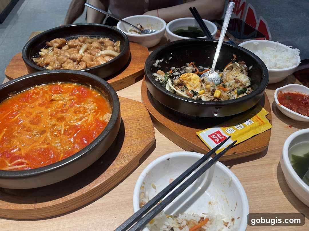 Korean Food Spread