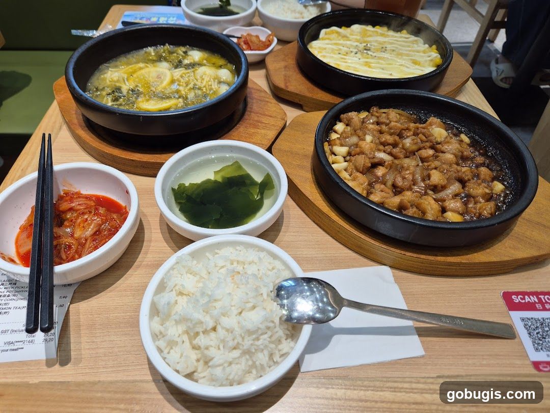 Korean Food Spread