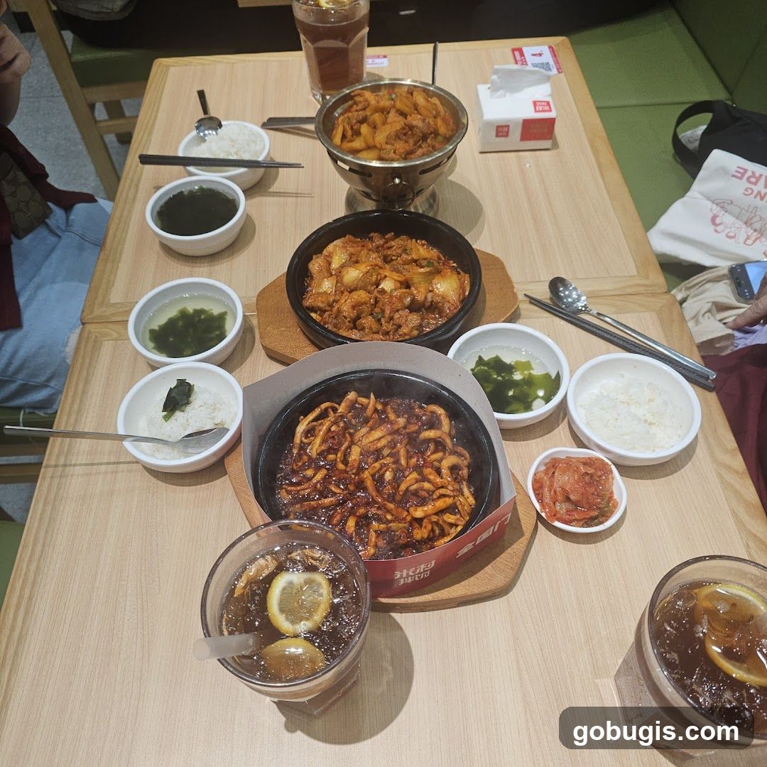 Korean Food Spread
