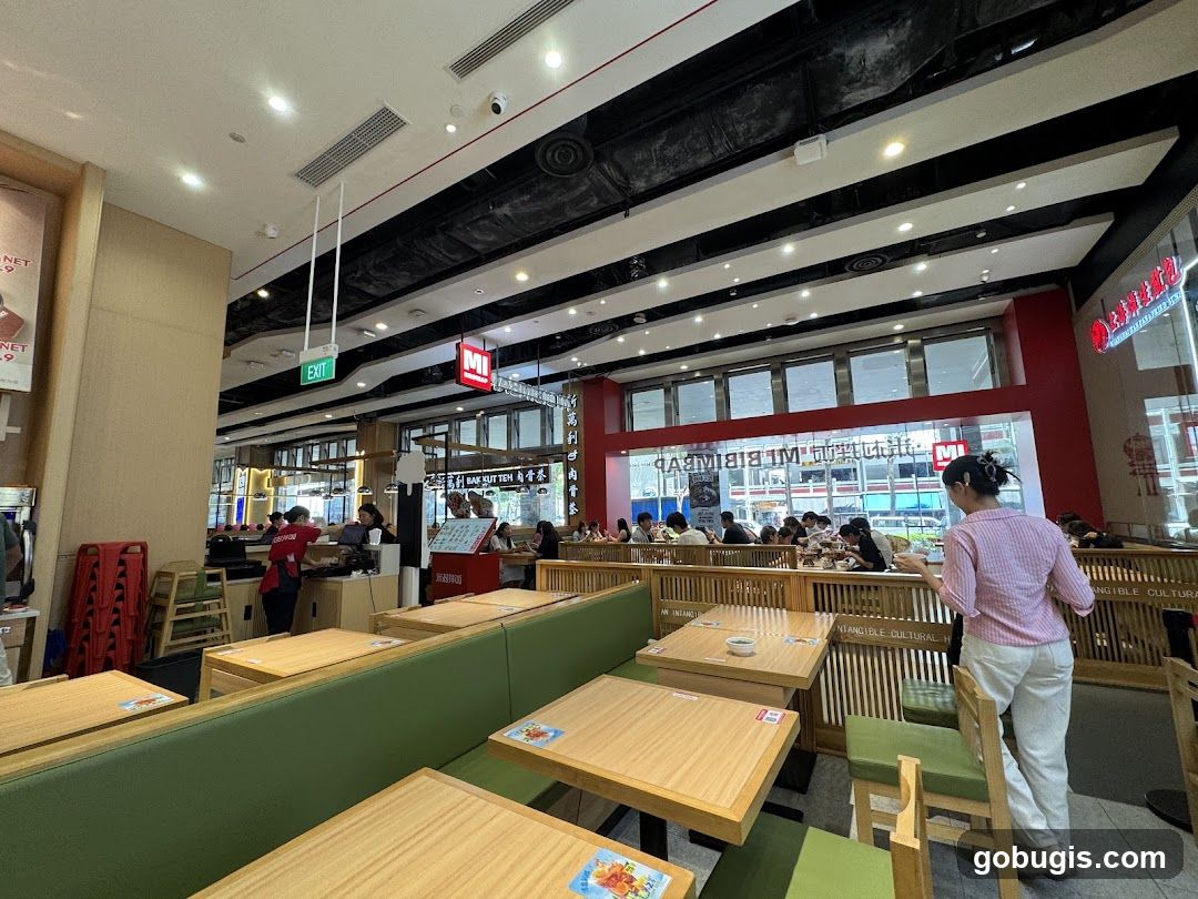 Restaurant Interior with Diners