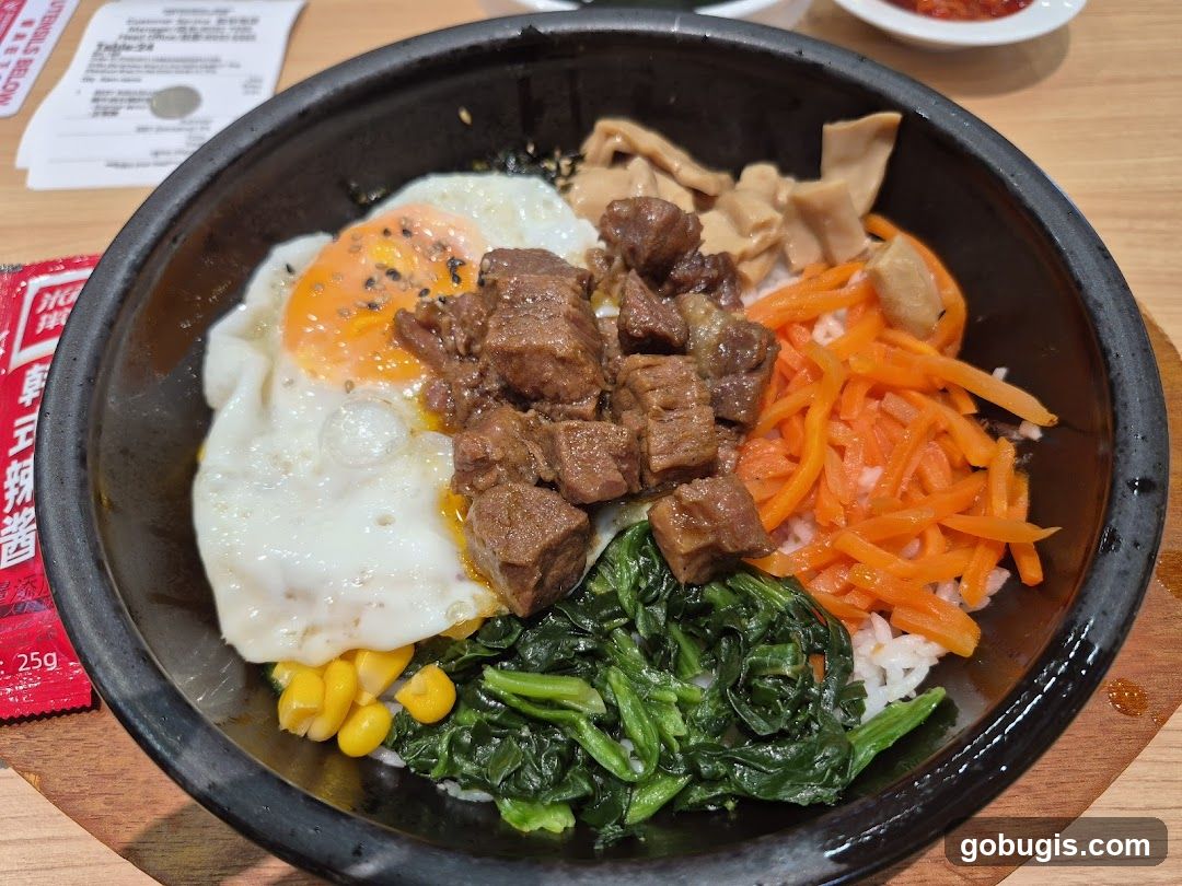 Bibimbap with Beef and Fried Egg