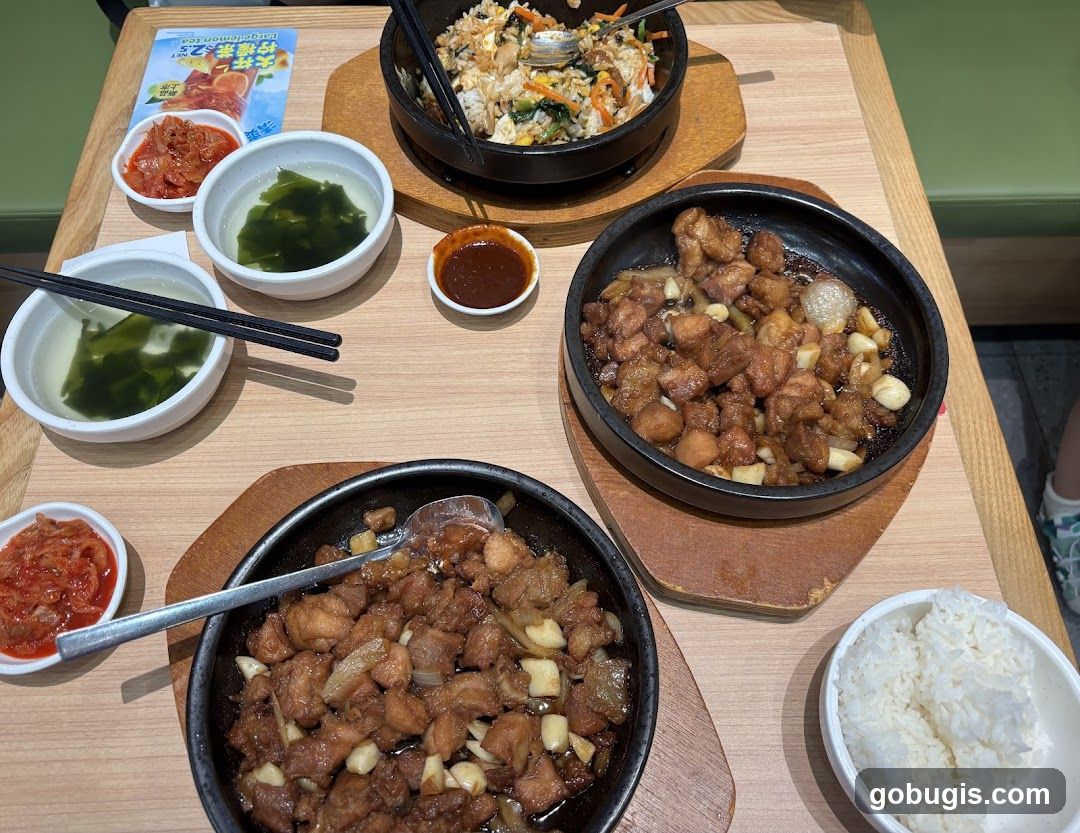 Korean Food Spread