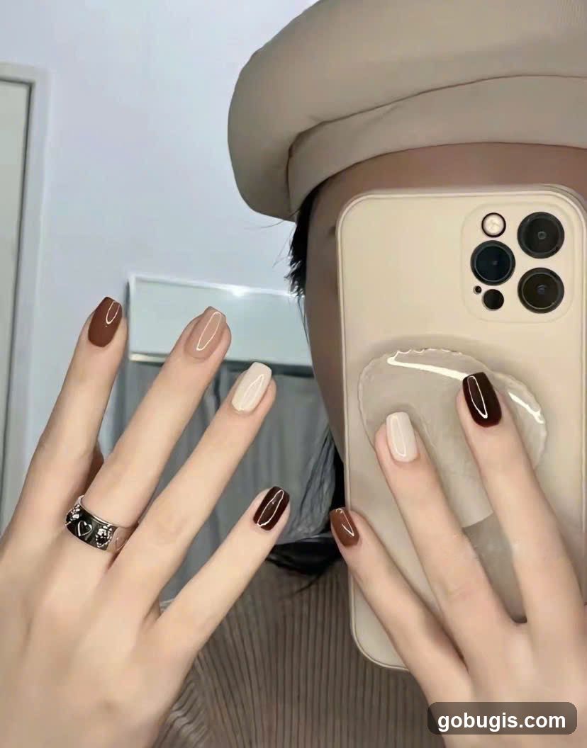 Woman Showing Off Nails