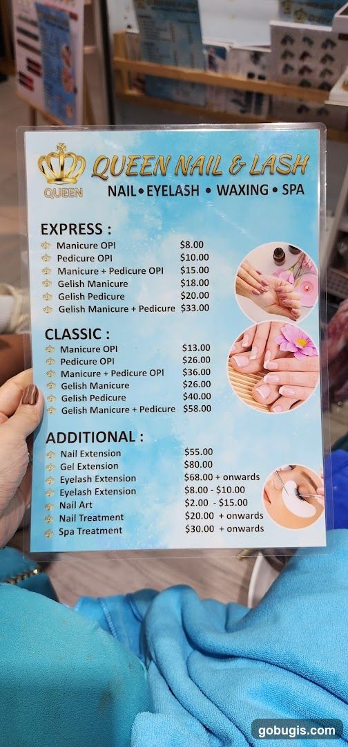 Queen Nail & Lash Menu