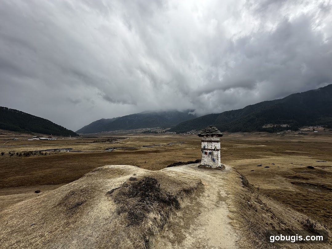 Stone structure in a valley