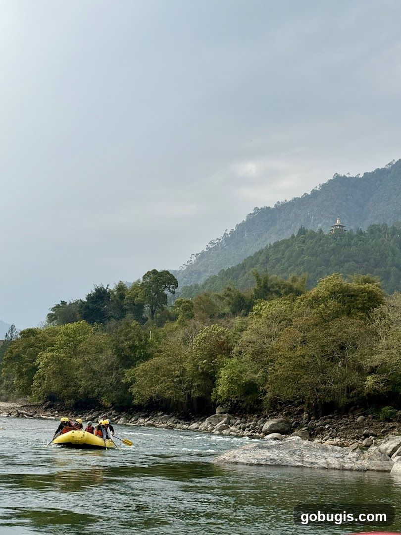 Rafting on a River