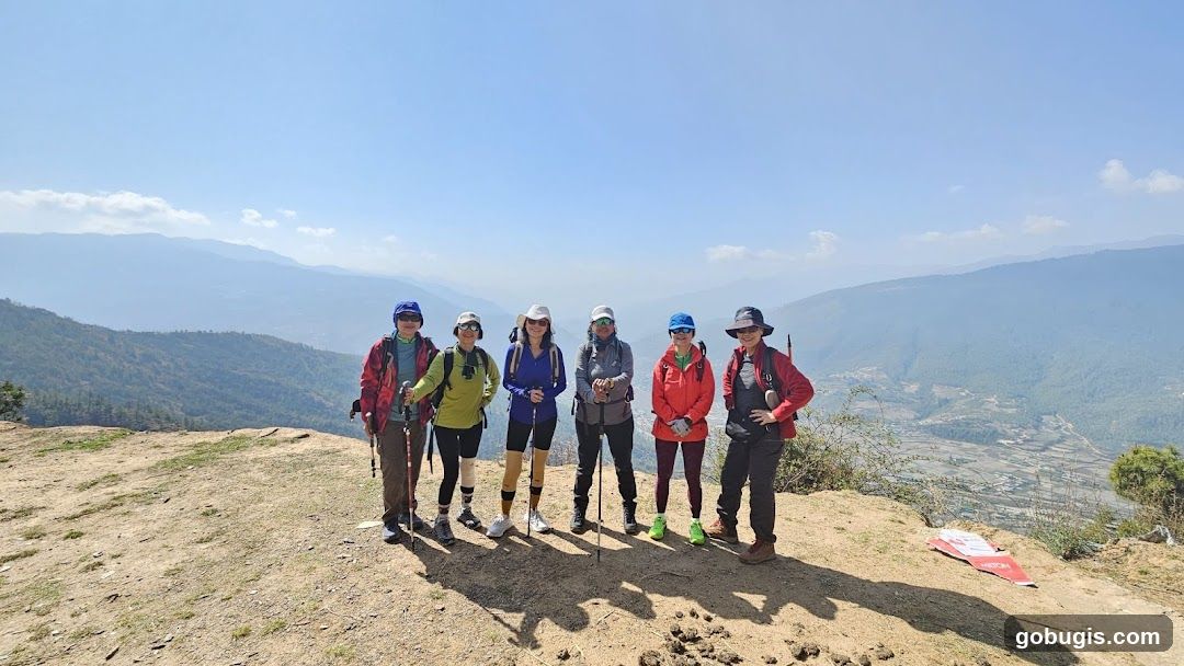 Hikers on a Mountain Overlook