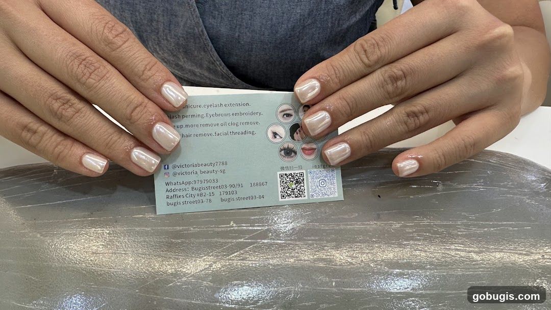 Business Card with Nail Services