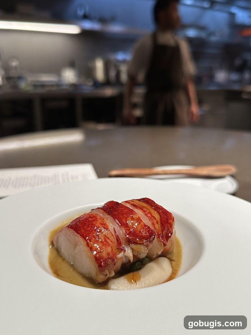 Lobster Dish in Restaurant Kitchen