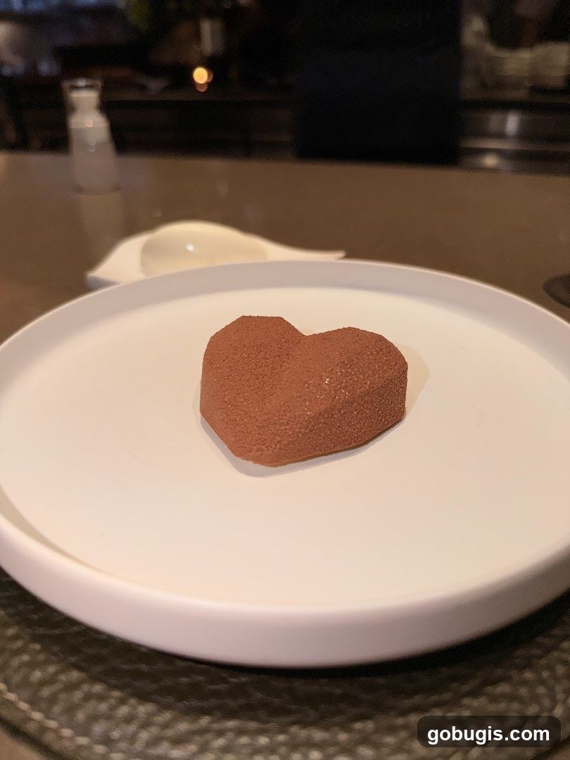 Heart-shaped dessert
